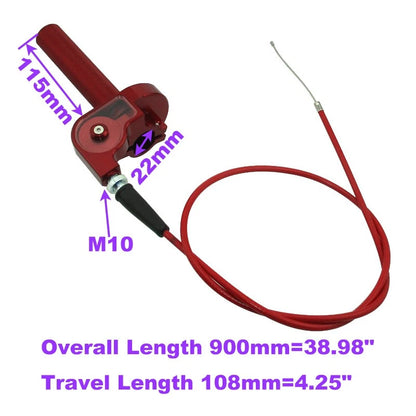 CNC Twist Throttle Cable Assembly for XR50 SSR YCF Thumpstar (2000–2023)