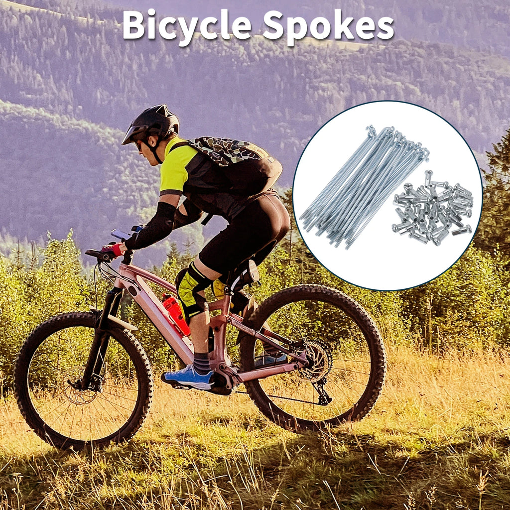 Bicycle Spokes Nipple Set 13G 94mm Steel Galvanized Universal (Universal)