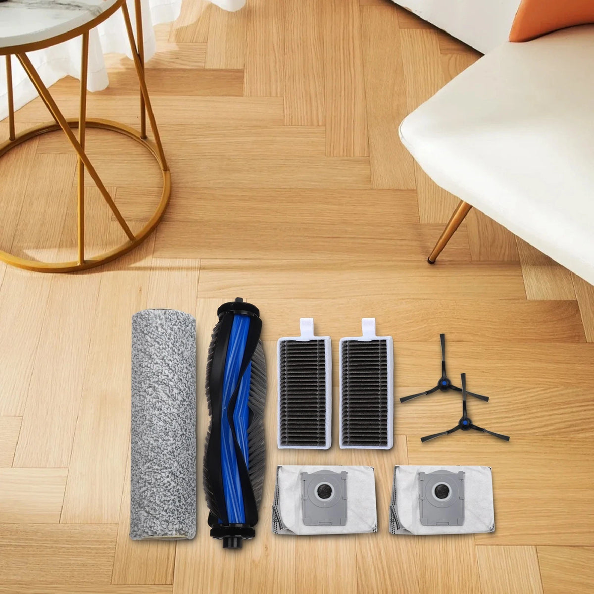 Main Brush Dust Collection and Filter Accessory Set for Ecovacs X8 Pro