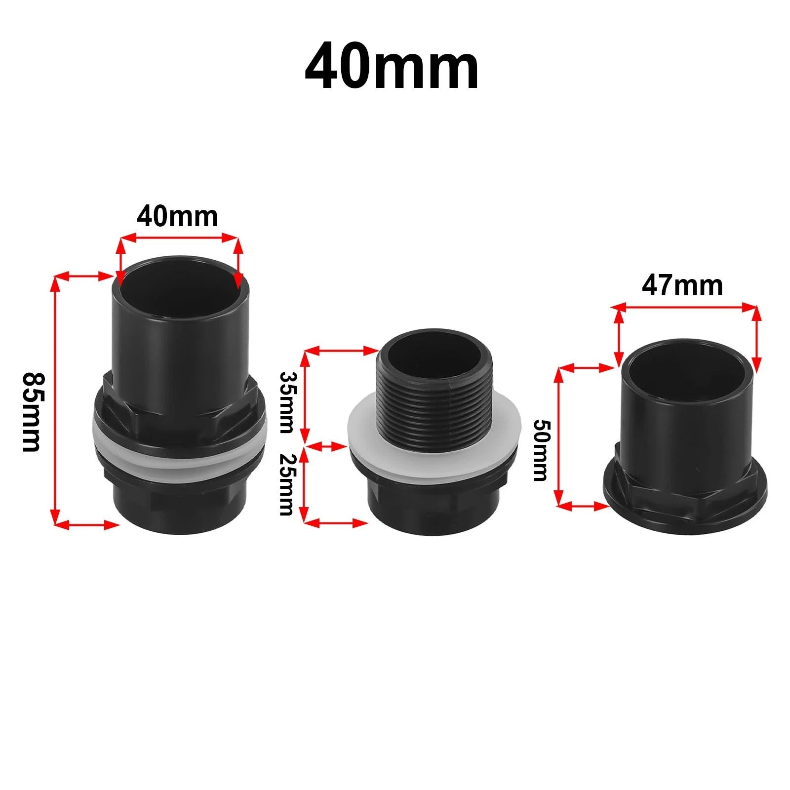 Tank Connector Joint Fitting Tool for Fish Pond Filter Pipe Hose