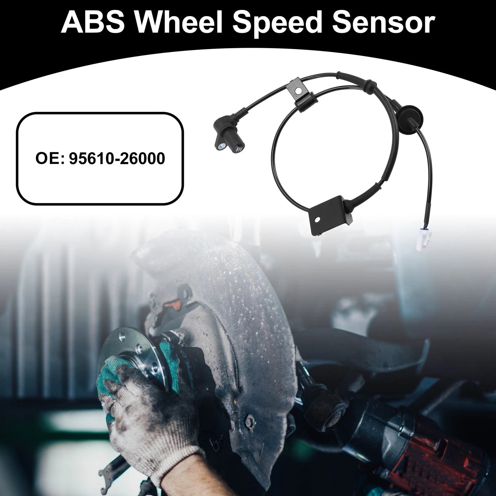 ABS Wheel Speed Sensor Front Left Replacement for Hyundai Santa Fe (2013–2018)