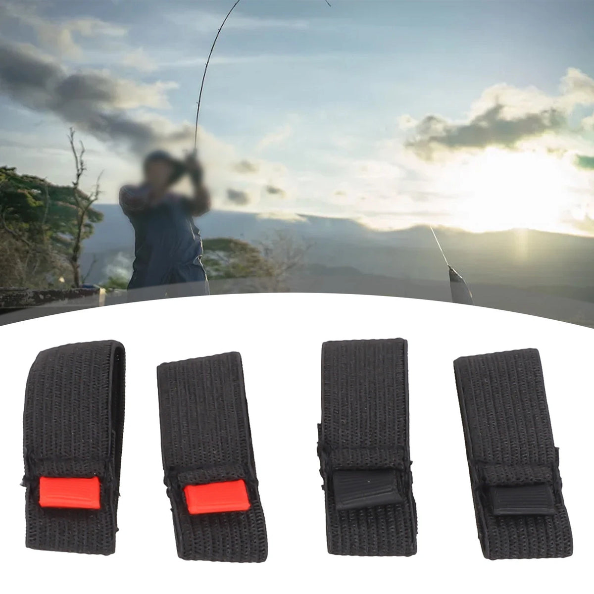 4X Elastic Fishing Spool Belt Reel Protection Band Accessory