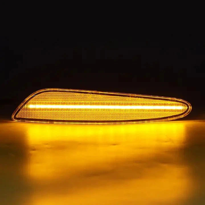 White LED Front Bumper Side Marker Lights for Mercedes Benz W211 E-Class (2007–2009)