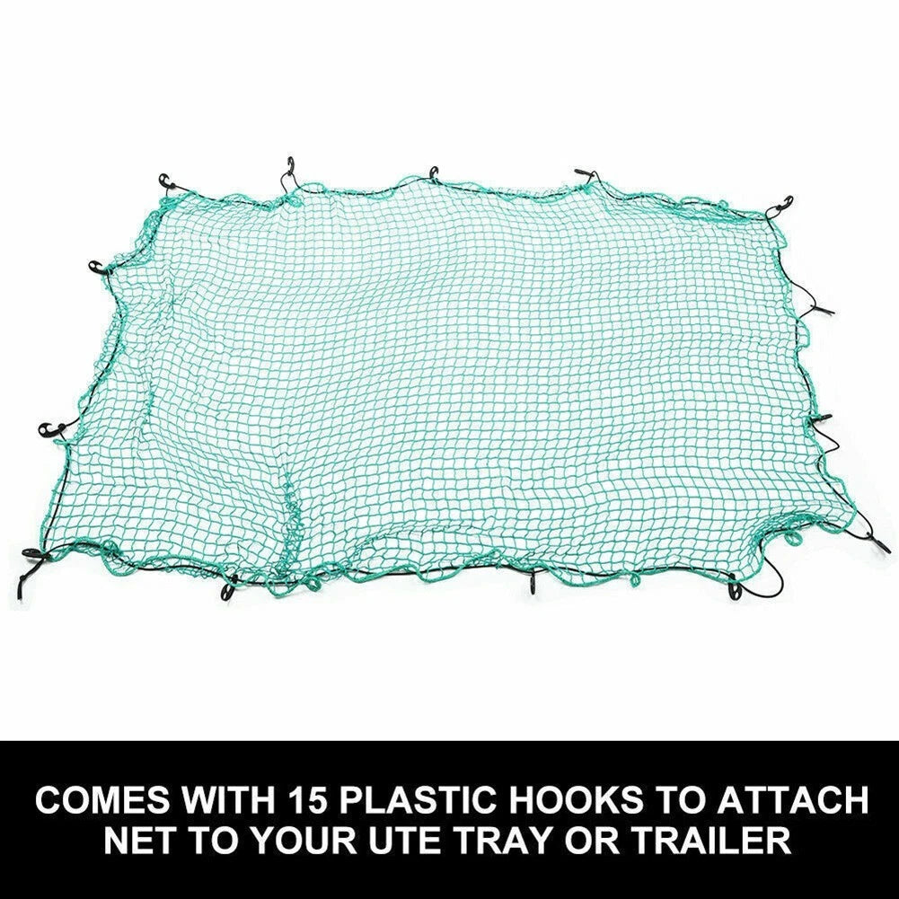 Heavy Duty Cargo Net with 15 Hooks for Truck Trailer Coverage