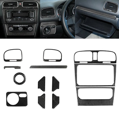 Full Set Carbon Fiber Interior Trim for Golf 6 MK6 (2008–2012)