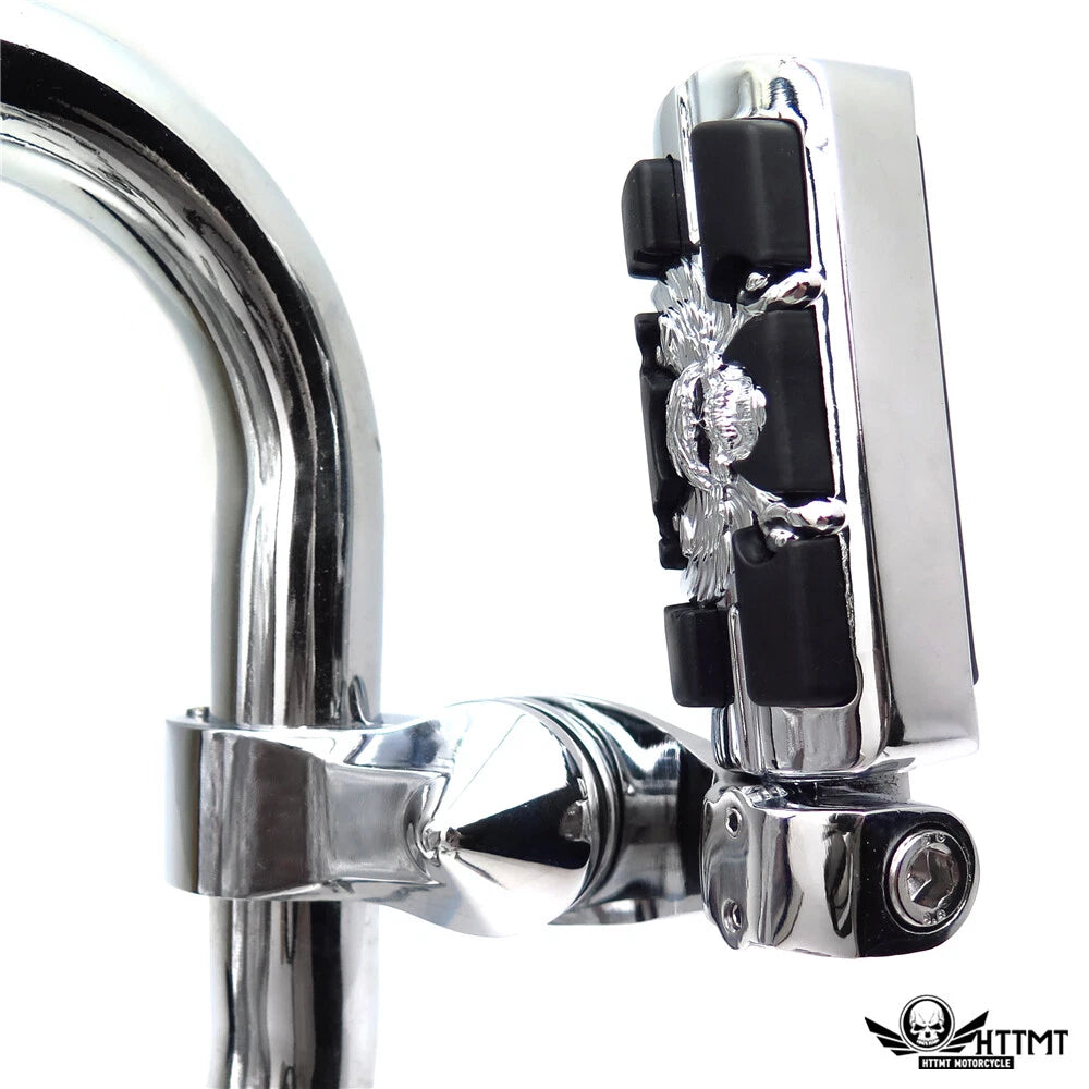 2.5" Chrome Foot Peg Kit for Harley Fat Boy