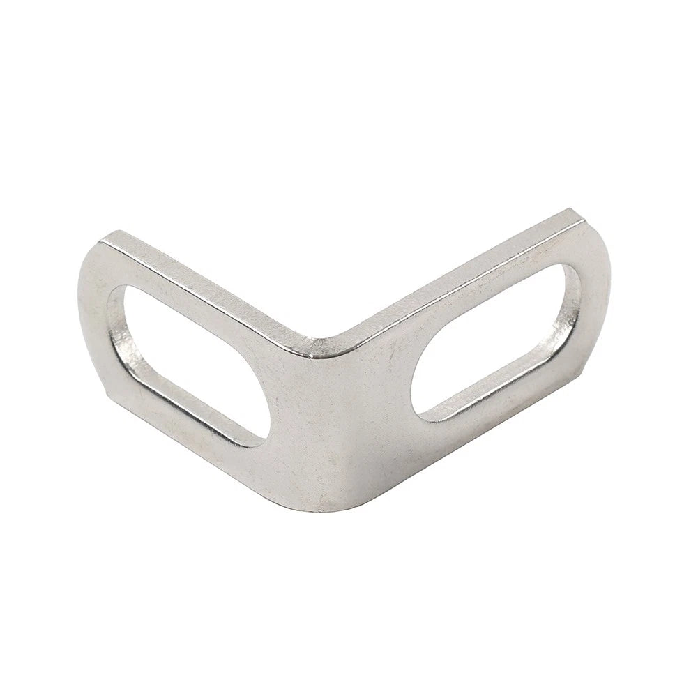 Motorcycle Universal Exhaust Pipe Fixed Clamp Bracket L-Shaped Mounting