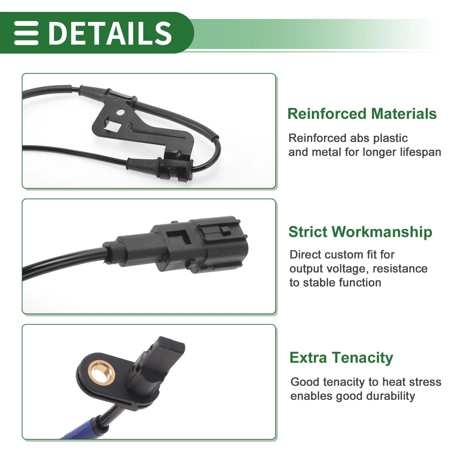 ABS Wheel Speed Sensor No. 58930Q4000 for Kia Niro EV (2019–2022) Front Left