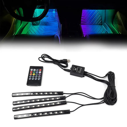 RGB Remote Control Floor Atmosphere Light for Universal Use (2010–2023)