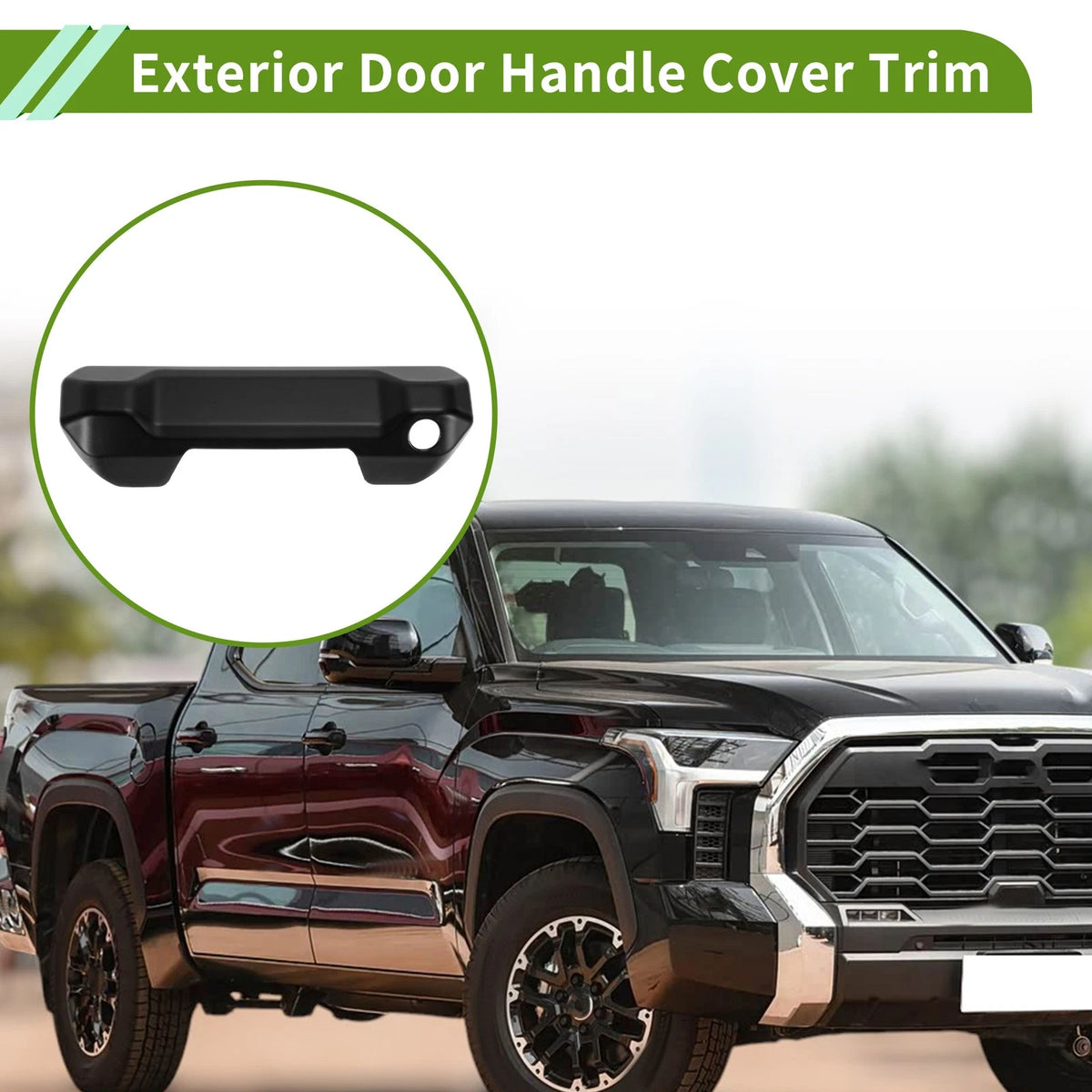 Exterior Door Handle Cover Trim Tailgate Replacement for Toyota Tundra (2022–2025)