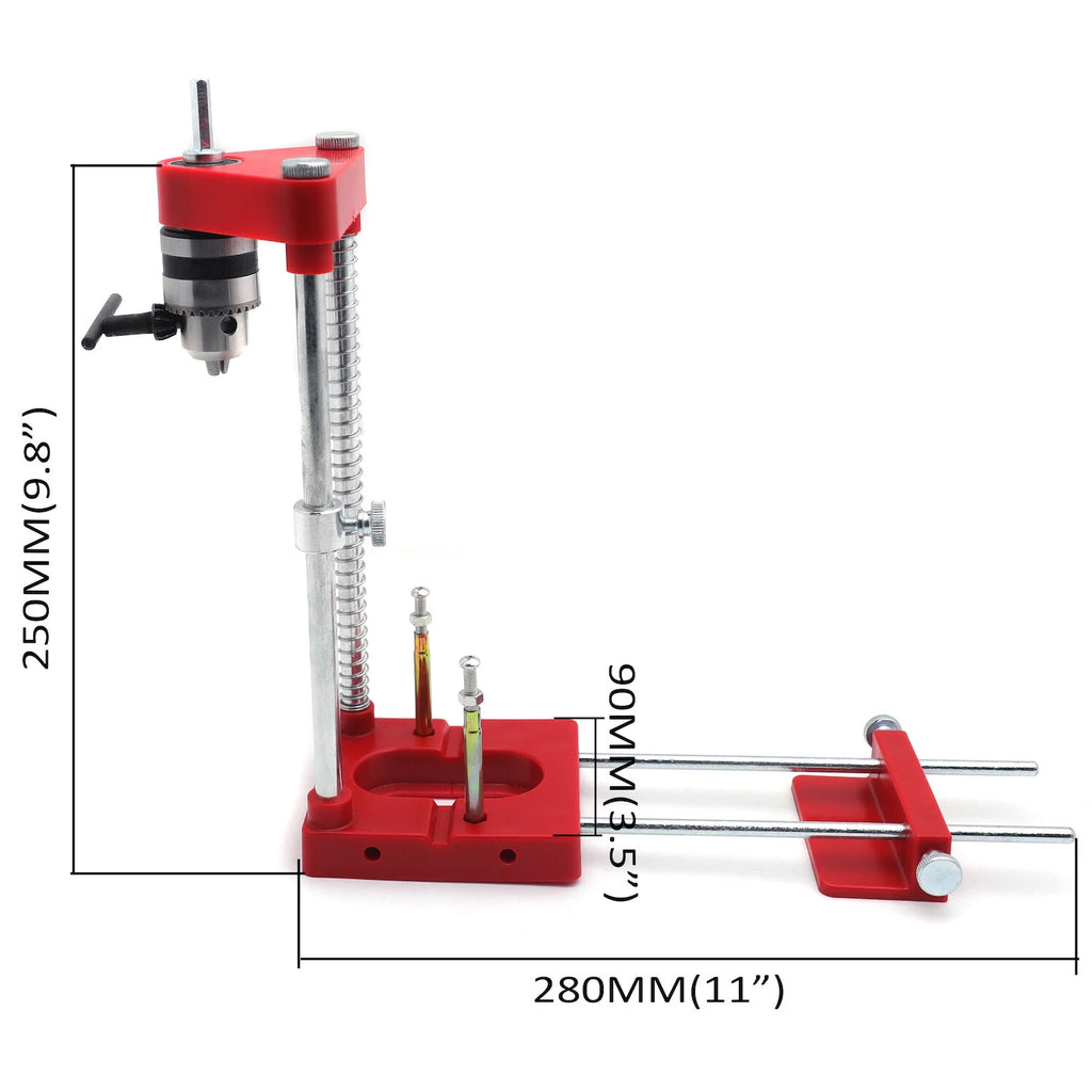 Adjustable Hole Drilling Template Tool for Woodworking