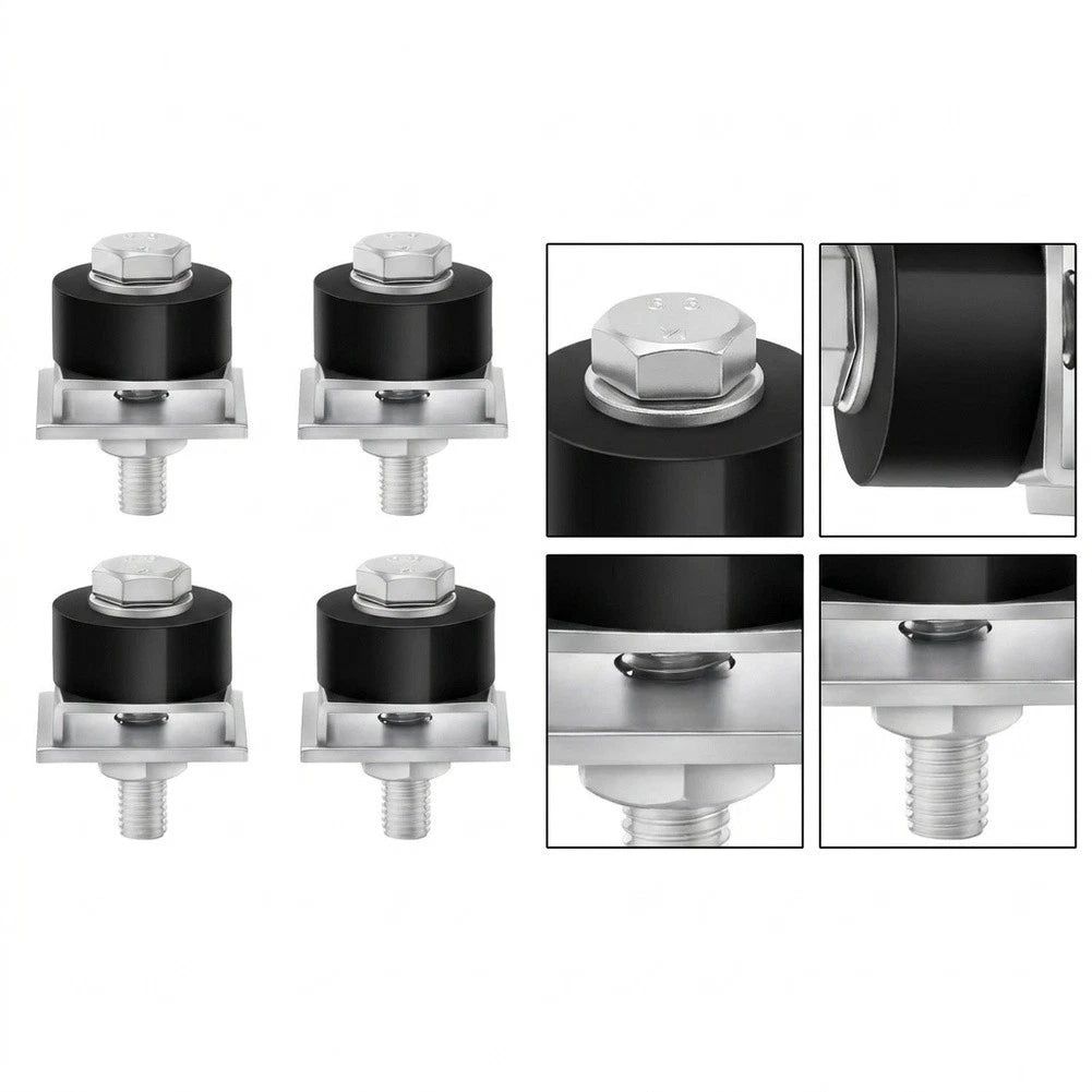 Trolley Wheel Stopper for 1 5/8 Inch Wide Casters (Shock Absorption Design)