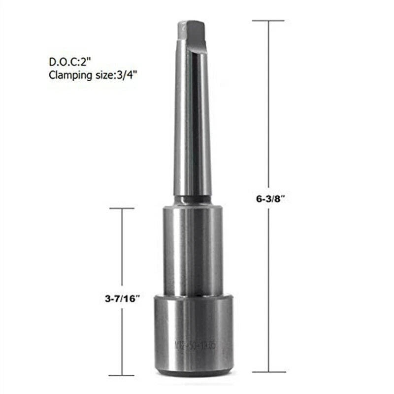 3/4 Inch Weldon Compatible Arbor for MT2 Morse Taper Annular Tools