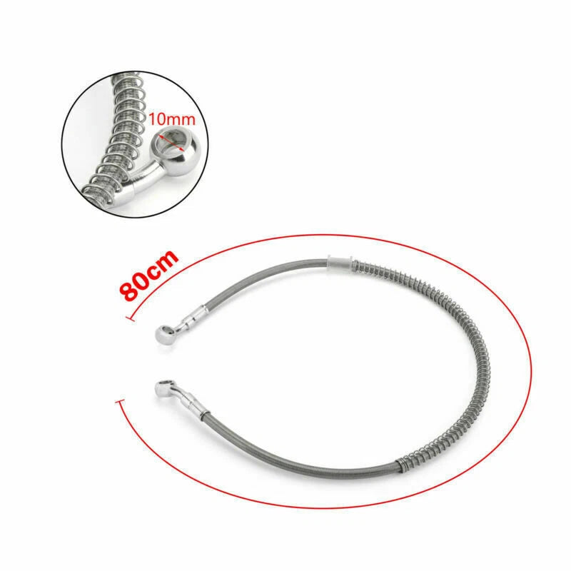 Brake Oil Hose Line with Banjo Fitting for Motorcycle (80cm/31")