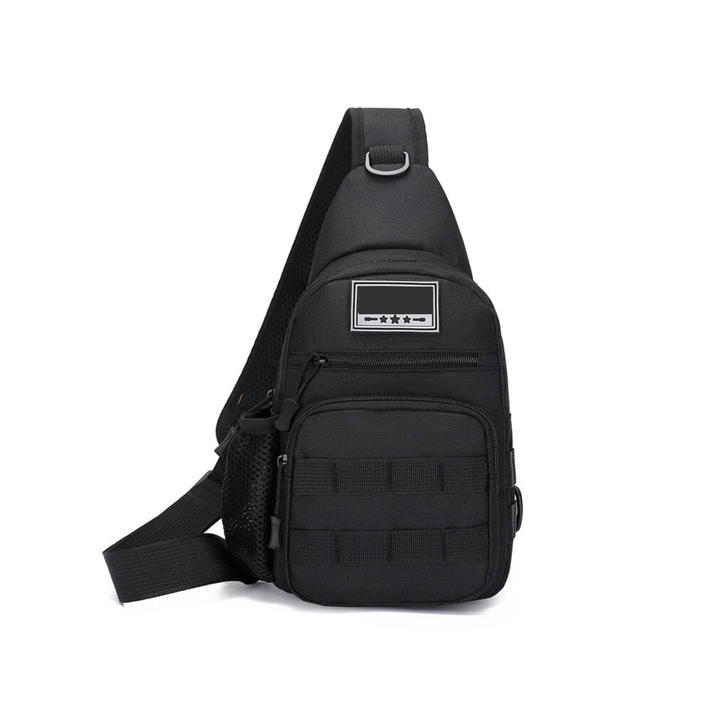Tactical Sling Backpack for Travel, Cross Body Chest Pack - Black