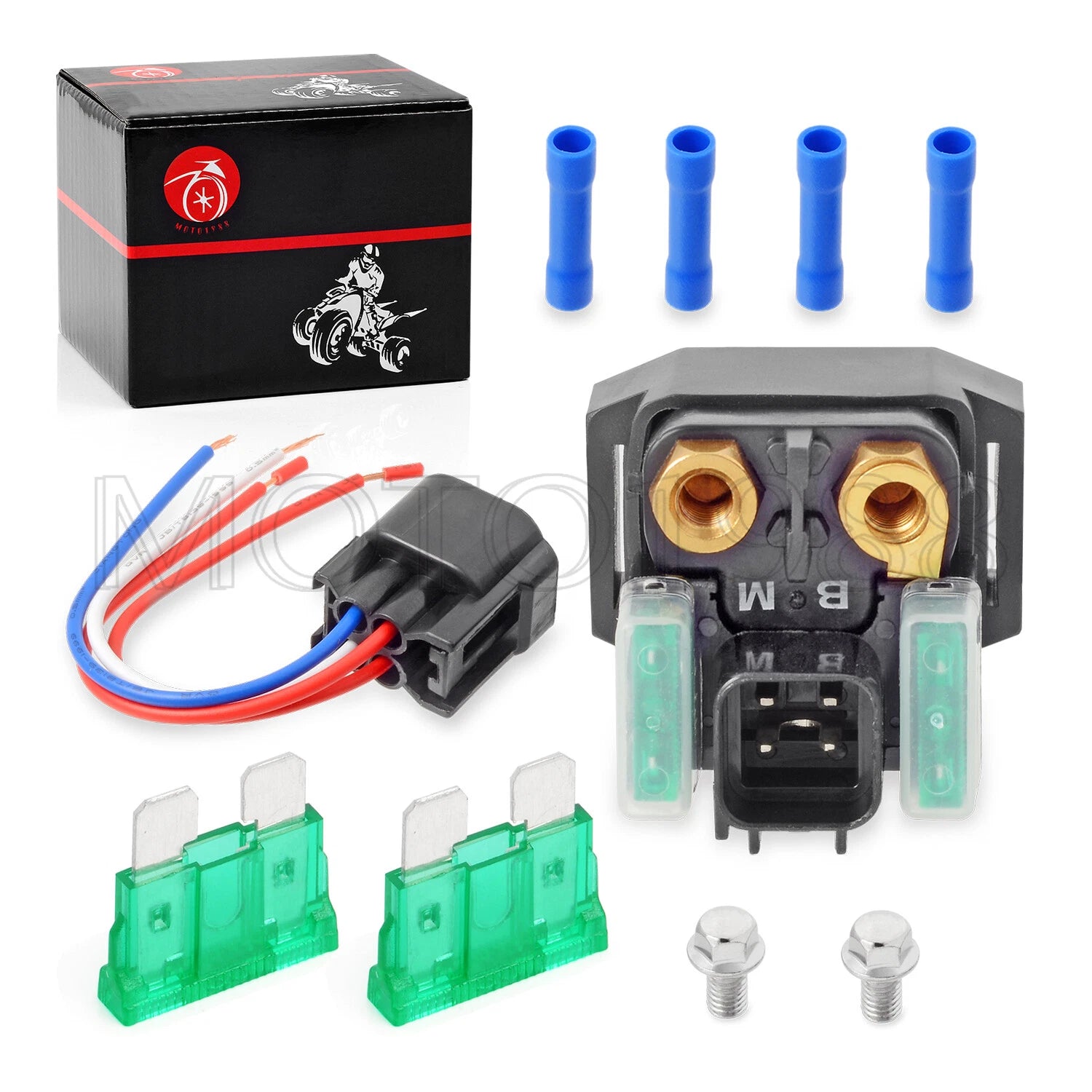 Starter Solenoid Relay B-M & Plug for Yamaha XVS950 XVS650 YXZ1000 XSR700 XSR900