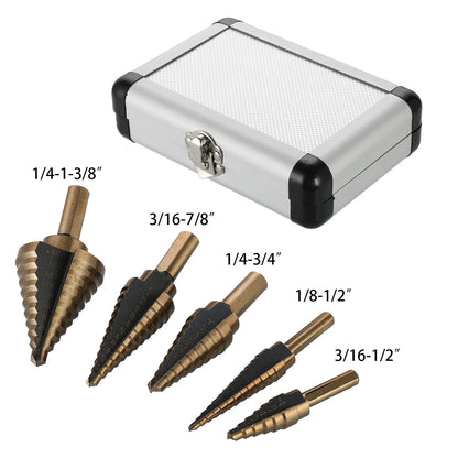 Step Drill Bits Set for Metal Wood Plastic