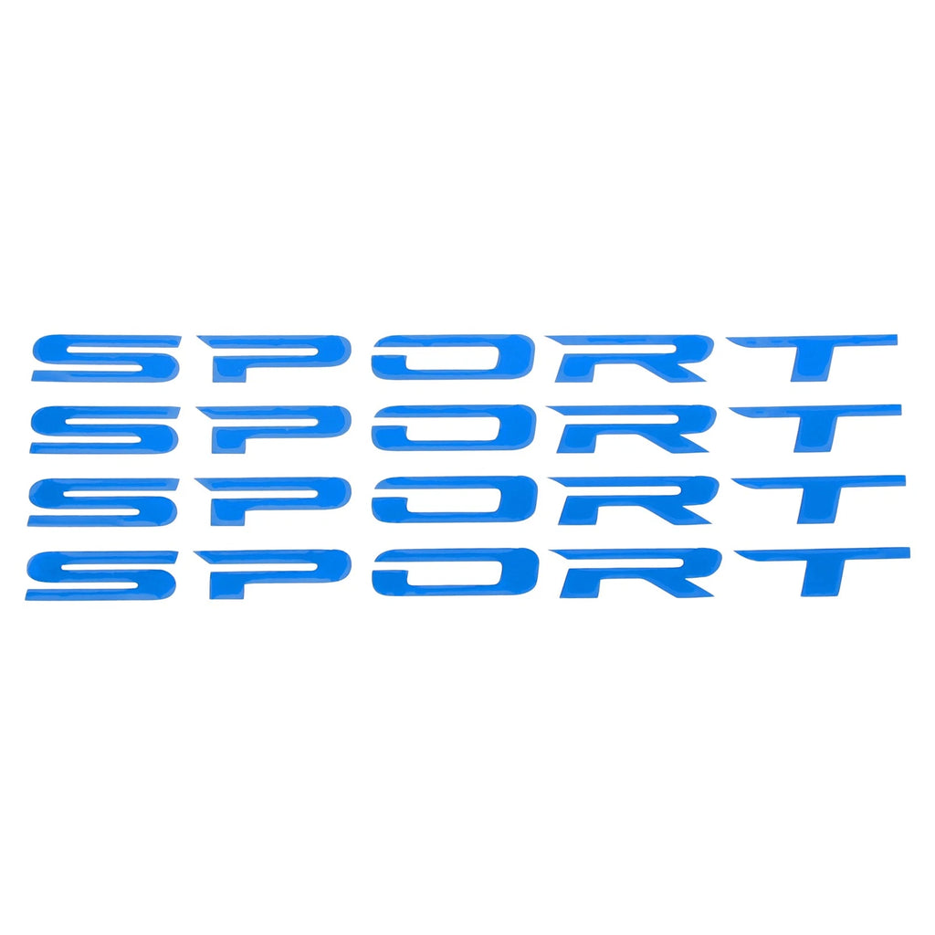Reflective Bumper Decal for - Blue Square SPORT