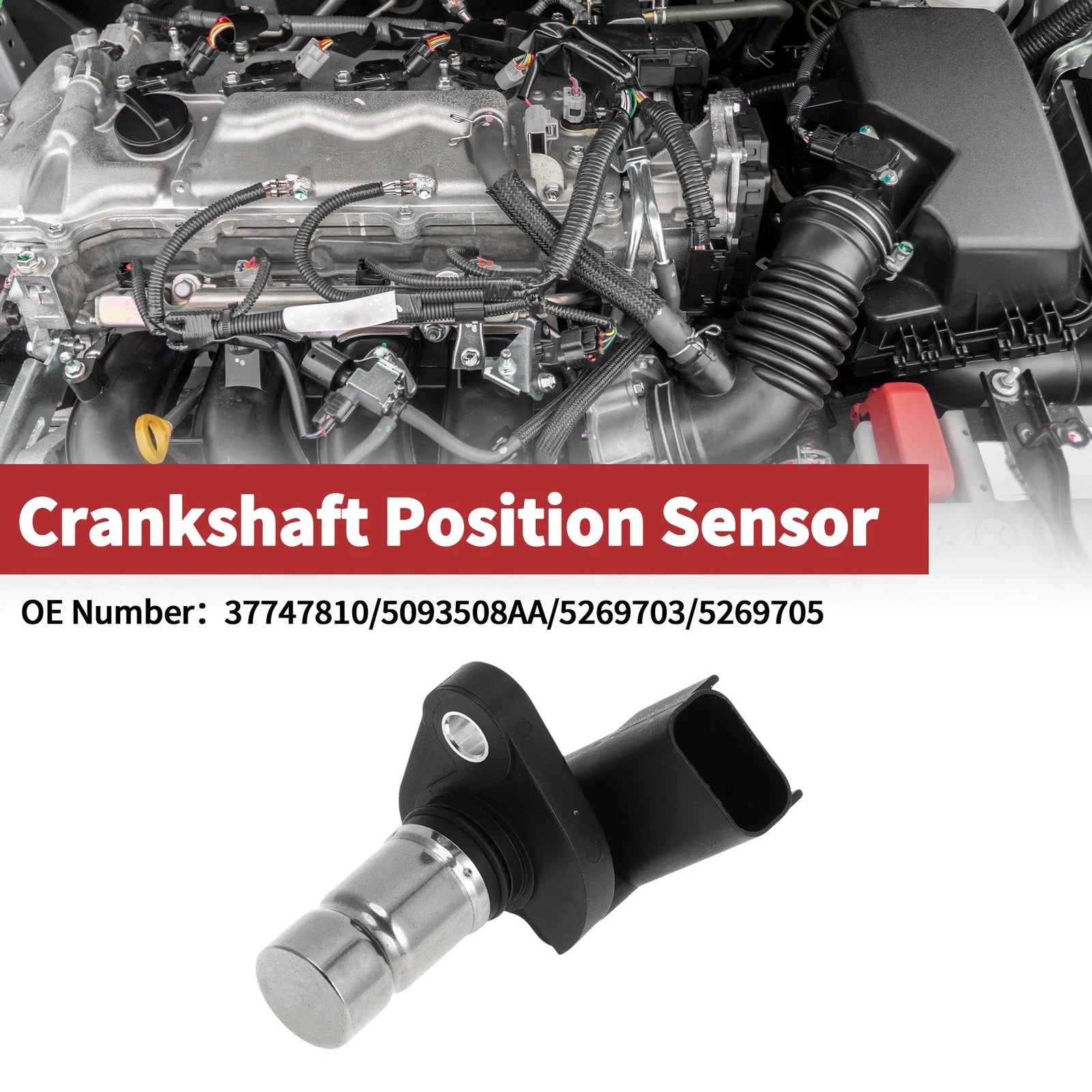 Crankshaft Position Sensor for Dodge Caravan SE (2001–2007) No. 37747810