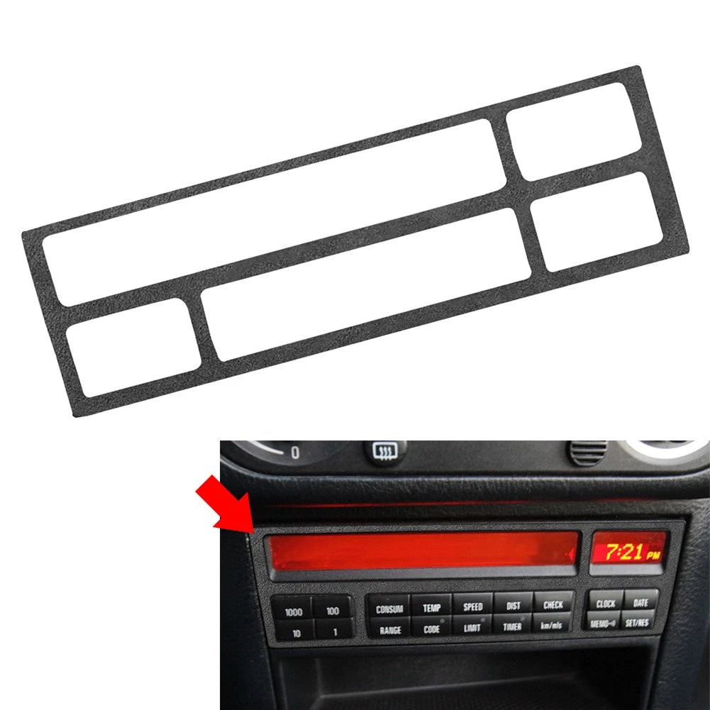 CD Button Panel Cover Trim for BMW 3 Series E36 (1991–1999) Suede Black