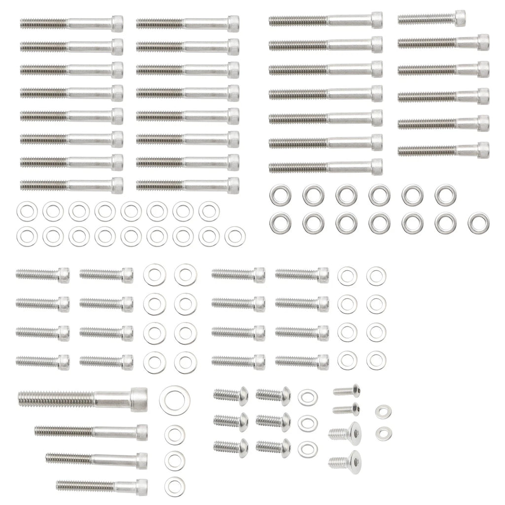 59pcs Engine Covers Stainless UNC Allen Screw Kit for Sportster XL (2004–Present)
