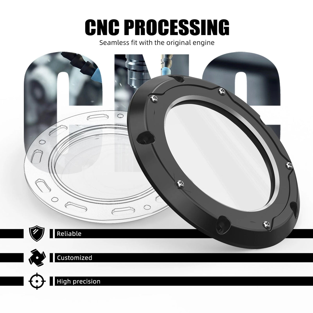 NICECNC Derby Cover Clutch Cover for Harley Tri Glide Ultra FLHTCUTG (2016–2025)