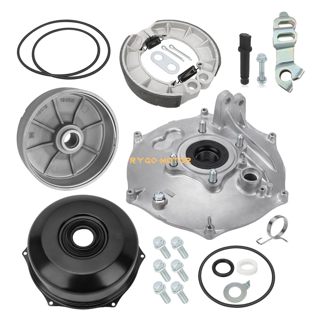 Rear Brake Drum Hub Plate Cover Bearing Seals for Honda Rubicon 500 (2001–2014)
