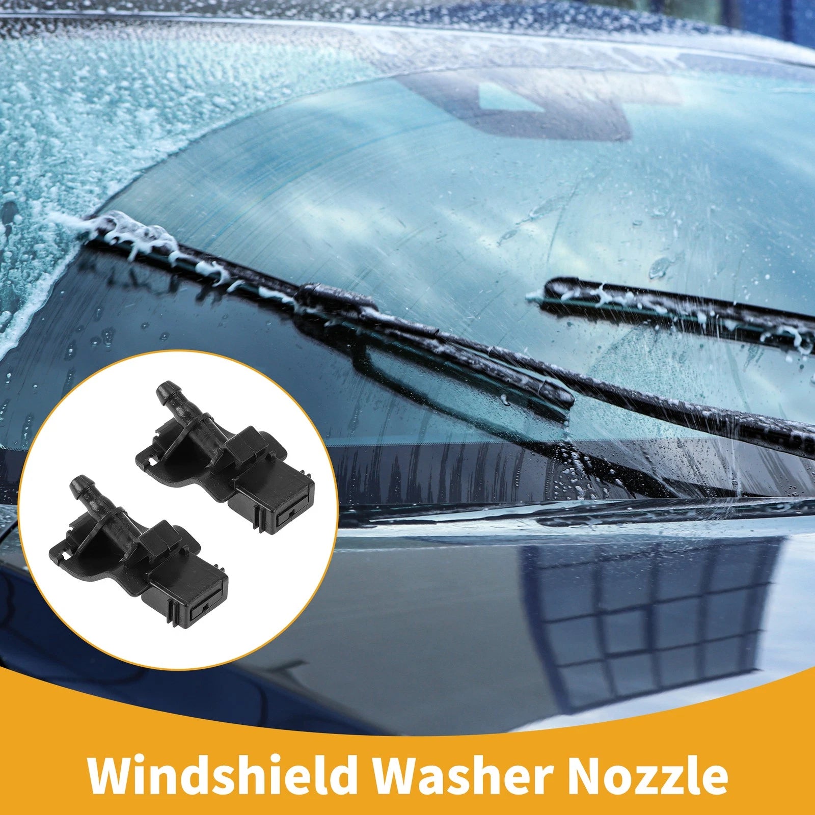 Front Windshield Washer Nozzle Replacement for Toyota RAV4 (2006–2011) 2 Pcs