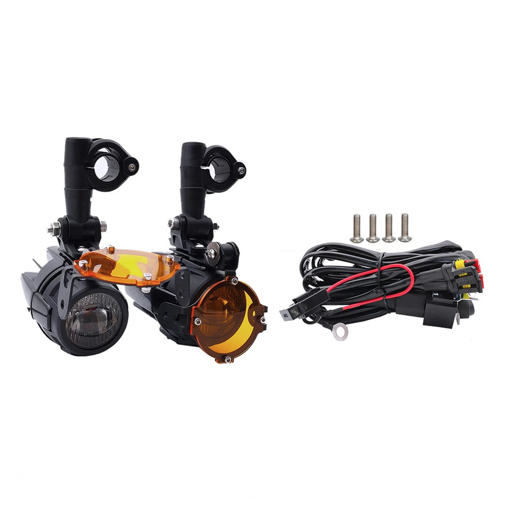 D9 LED Motorcycle Auxiliary Lights for Handlebar (8mm Switch Mount)