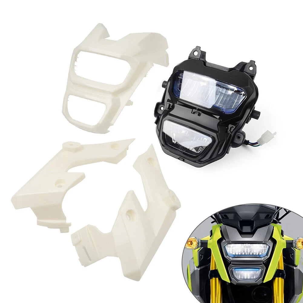 LED Headlight Lamp & Cover for Honda Grom MSX125 (2016–2018)