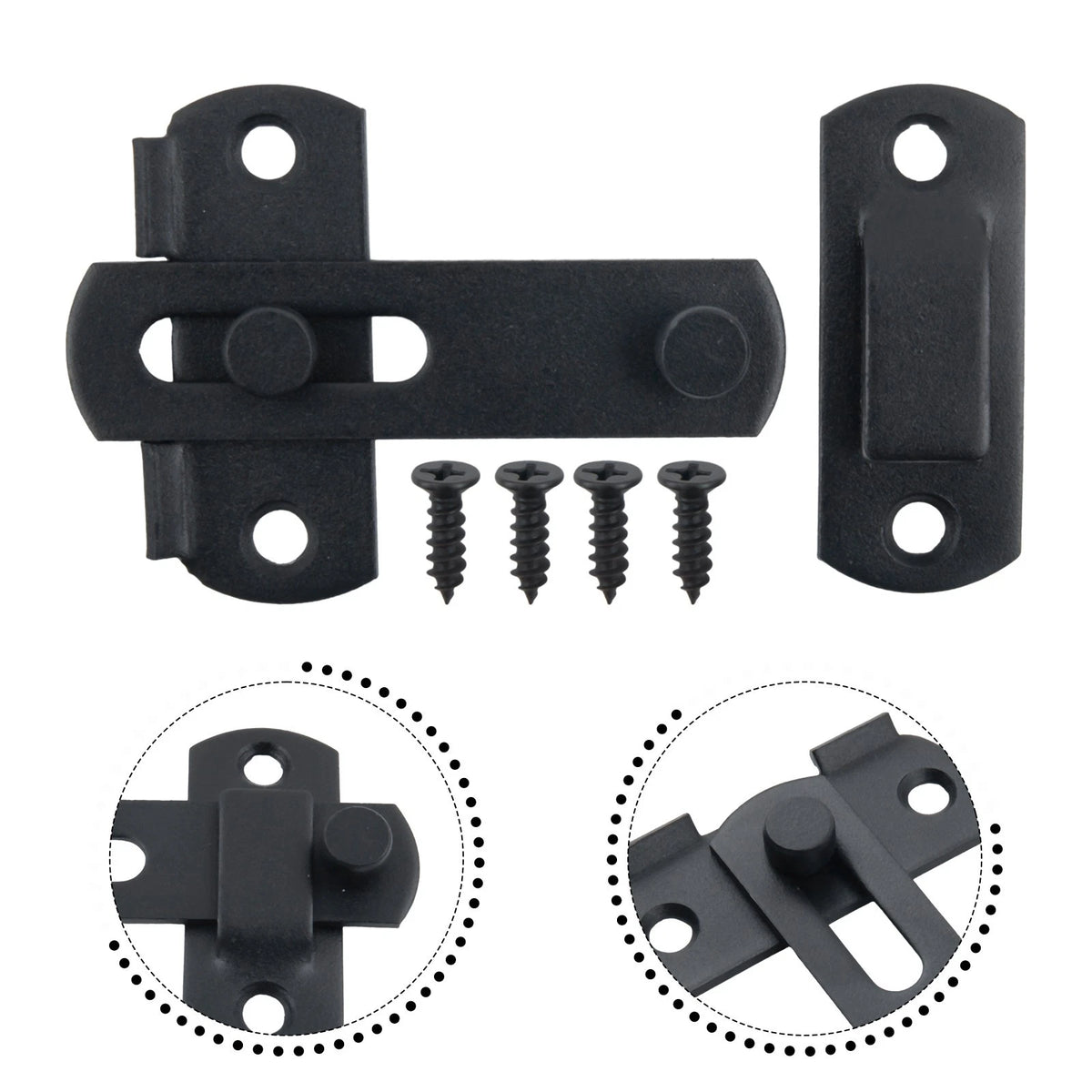 Flip Latch Replacement for Gate-Latch Home Hardware (7cm x 5cm x 2cm)