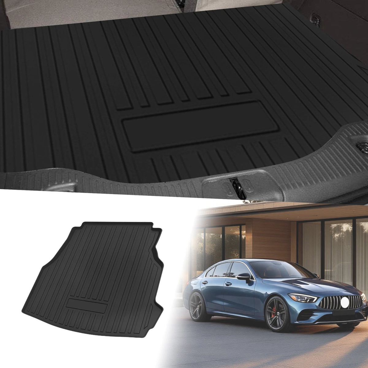 Cargo Liner Rear Trunk Mat TPE Replacement for Mercedes Benz C Class W206 (2022–2024)