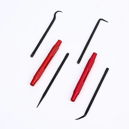 Set of 2 Aluminum Alloy Steel Doubleheaded Pick & Hook Tools