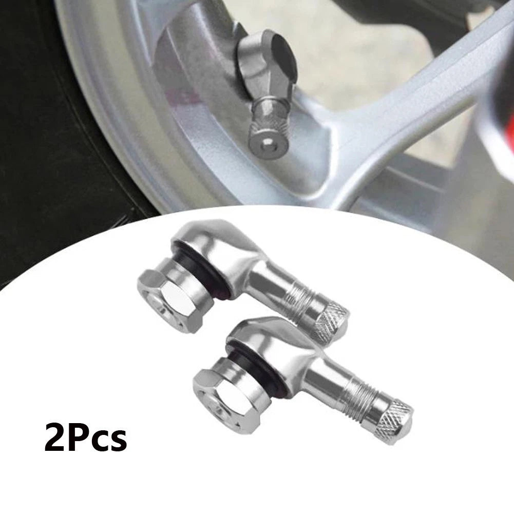 Motorcycle Valve Stem Extensions 90 Degree Bend Pack of 2