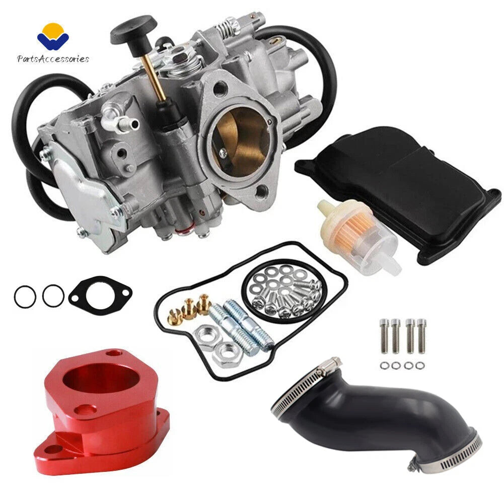 Carburetor + Air Box Cleaner Joint for Yamaha Warrior 350 YFM350X (1987–2004)