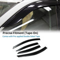 Window Deflectors Side Vent Visors Black 1 Set for Chevrolet Cruze (2011–2015)