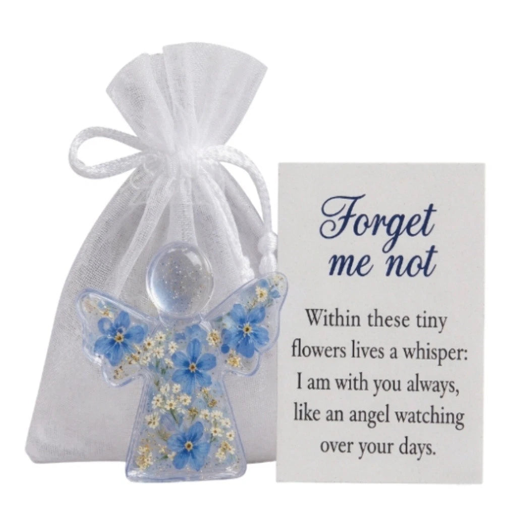 Memorial Angel Keepsake with Forget-Me-Not for Intimate Remembrance