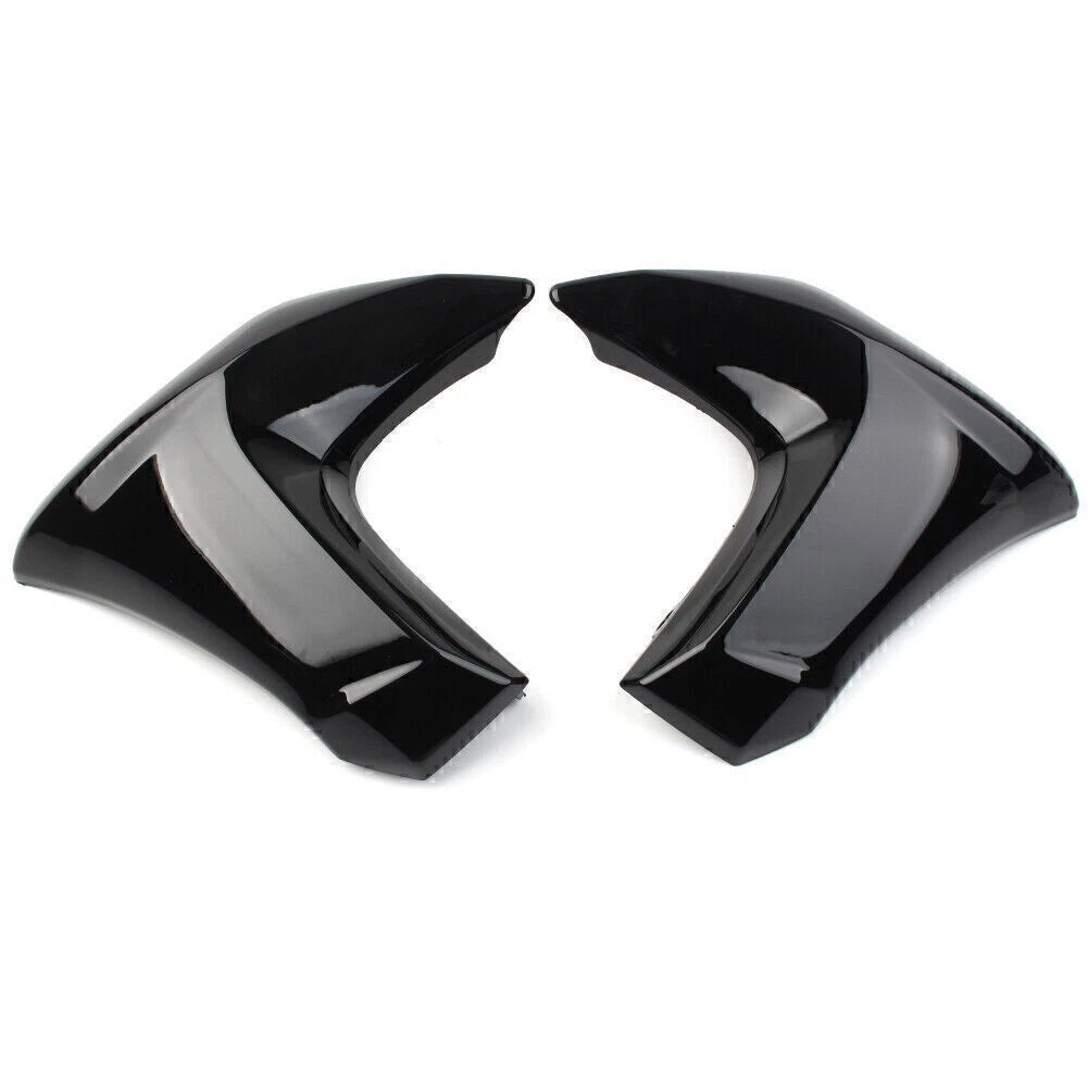 Gloss Black Radiator Cap Fairing Compression Plate for Kawasaki ER6N (2012–2016)