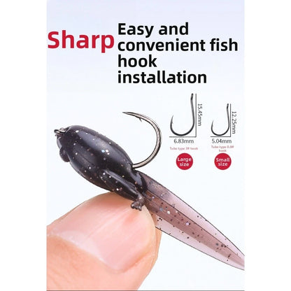 10PCS Soft Lure Floating Topwater Bait for Bass Fishing
