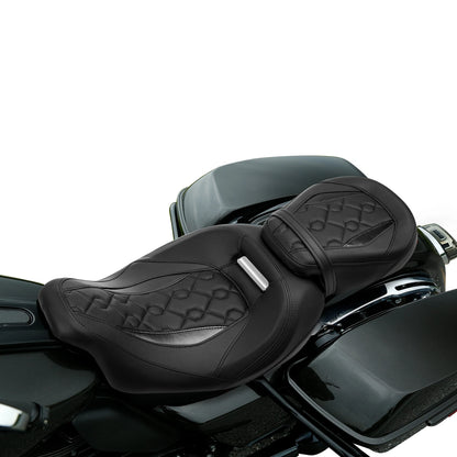 Passenger & Driver Seat for Harley Touring CVO Road King Street Glide (2009–2023)