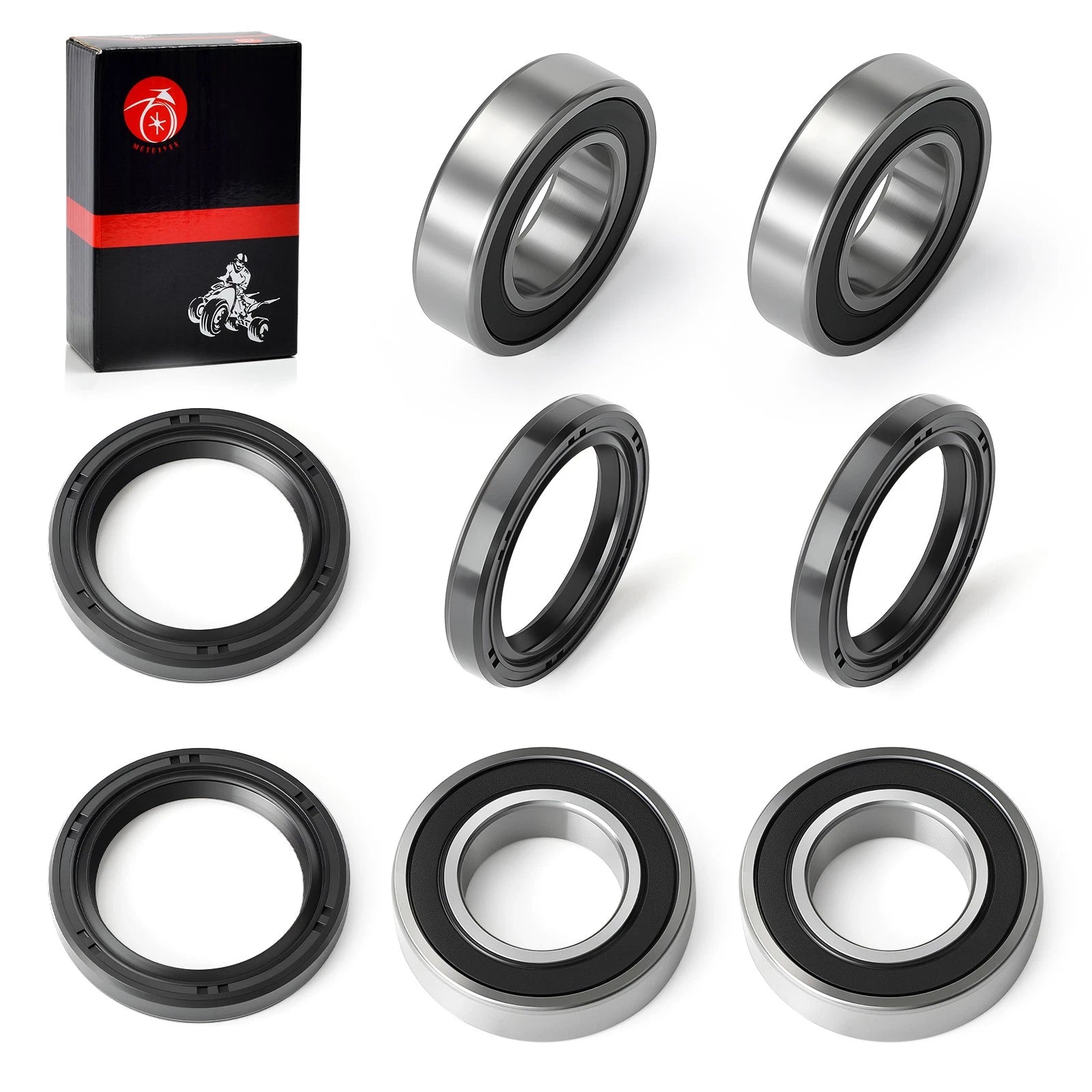 Set of 2 Front Wheel Bearing Seals for Kawasaki Mule (2010–2020)