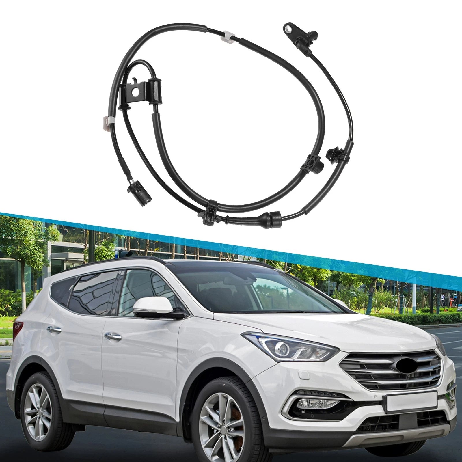 Front Left ABS Wheel Speed Sensor Replacement for Hyundai Santa Fe (2001–2006)