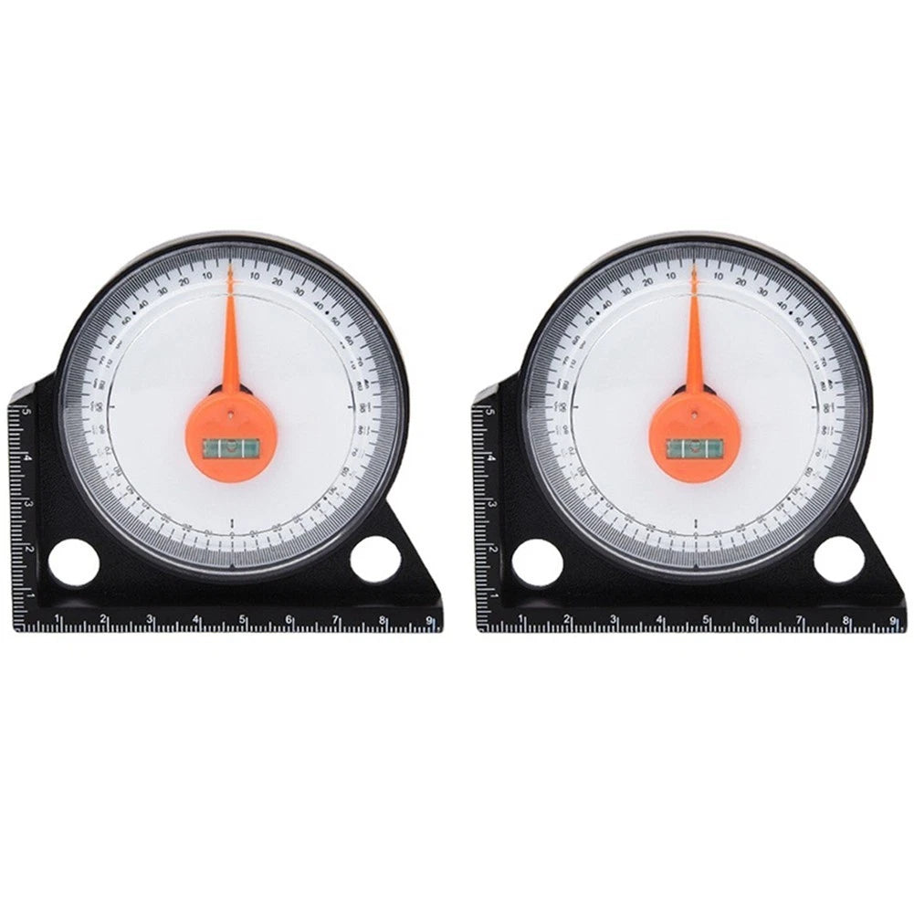 Set of 2 Magnetic Protractor Angle Level Finder Tools for Automotive Use