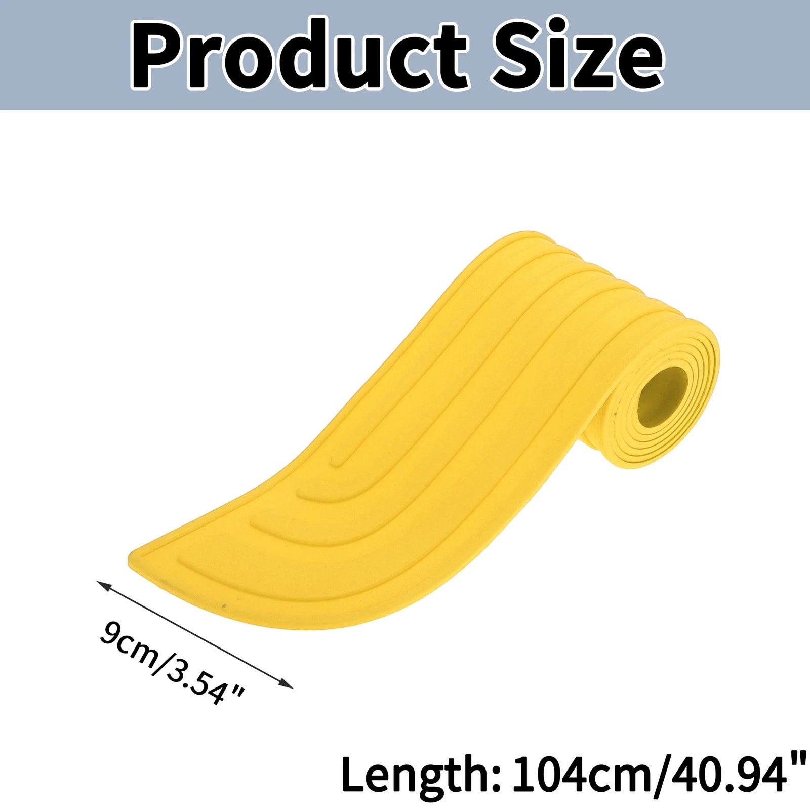 Rear Bumper Edge Guards for - 104cm Yellow
