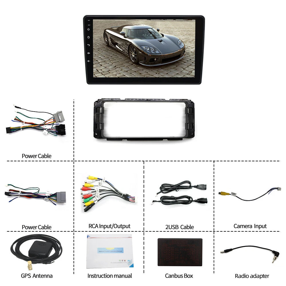 9'' Car Stereo Radio GPS Navigation for Jeep Chrysler Sebring Dodge (2001–2010)