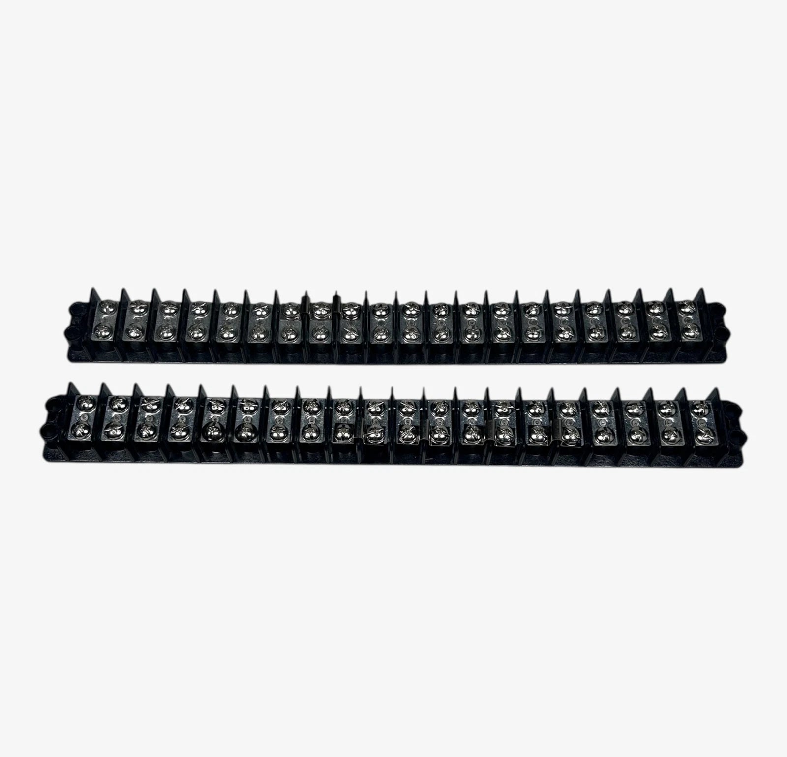 Set of 2 Newark Panel Mount Terminal Block 20 Position 20 Amp