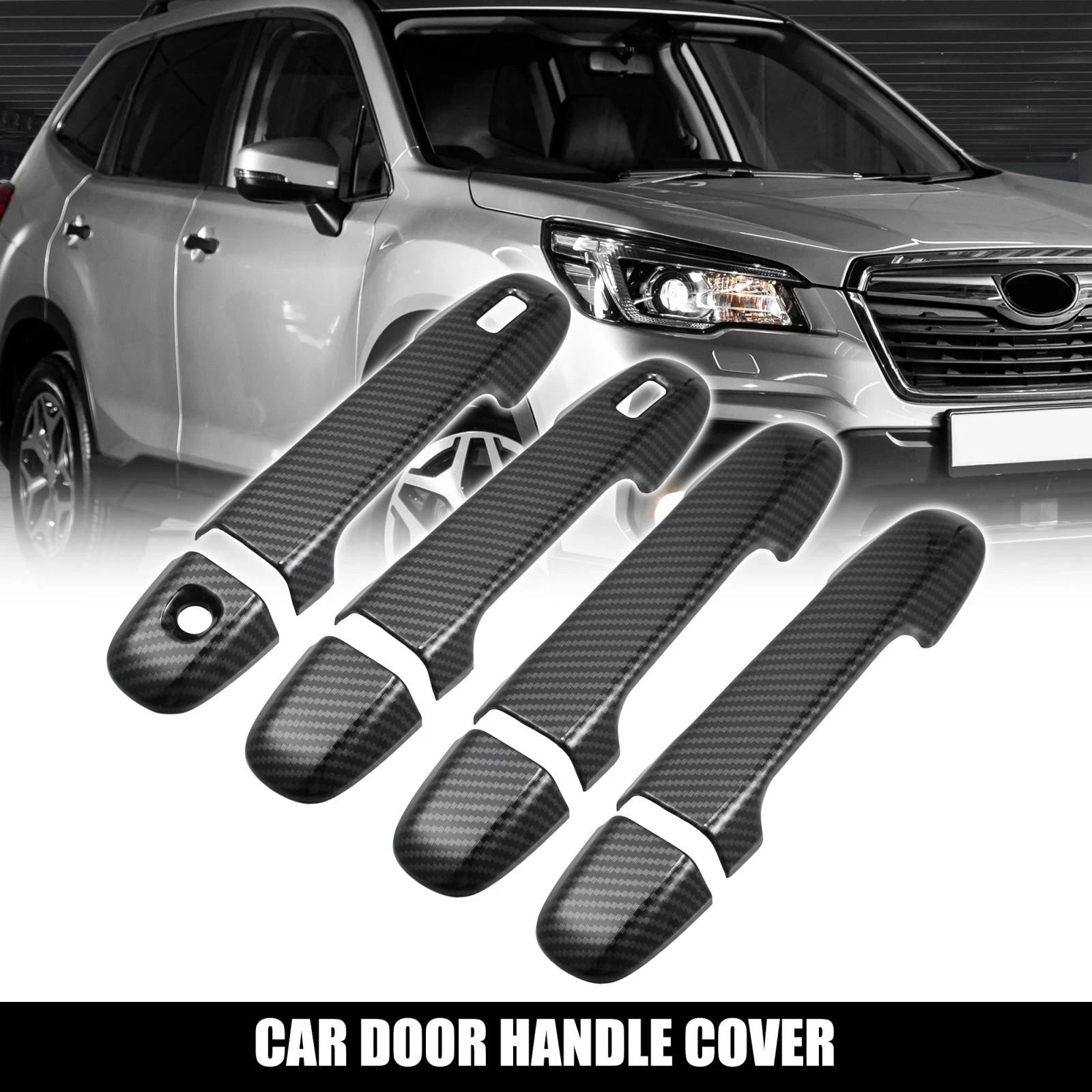 Door Handle Cover Trims Front Set with Keyless Hole for Subaru Forester (2014–2018)