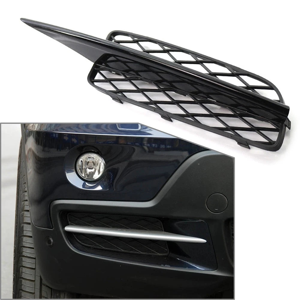 Fog Light Grill Trim for BMW X5 E70 (2007–2010) Right Side, Black, ABS