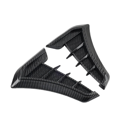 2x Carbon Look Vent Cover Air Flow Intake Trim Side Exterior Ventilation Decals
