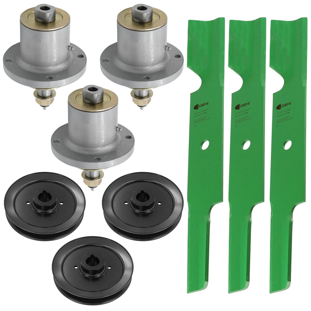 Deck Spindle Blade and Pulley for Simplicity 52 Inch Deck (2010–2018)